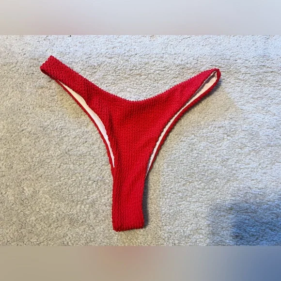 Red Ruffle Bikini - Picture 7 of 8